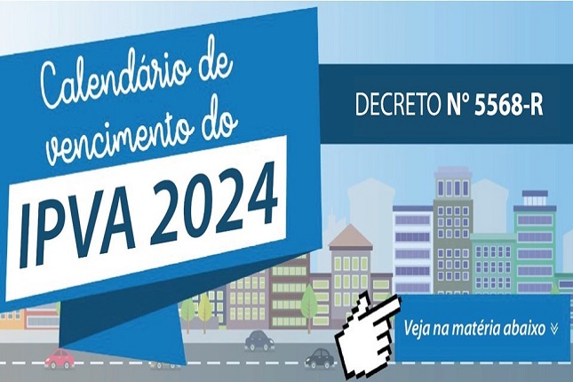 Espírito Santo define datas de pagamentos do IPVA 2024.