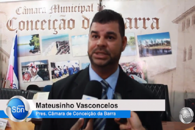 Presidente da Câmara Municipal de Conceição da Barra-ES, disse ver com grande preocupação o afastamento do prefeito, mais respeita a decisão da justiça.